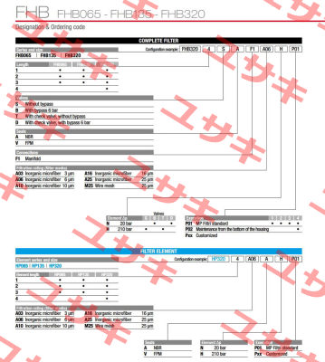 FHB-320-1-S-A-F1-A10-H-P01 MP Filtri