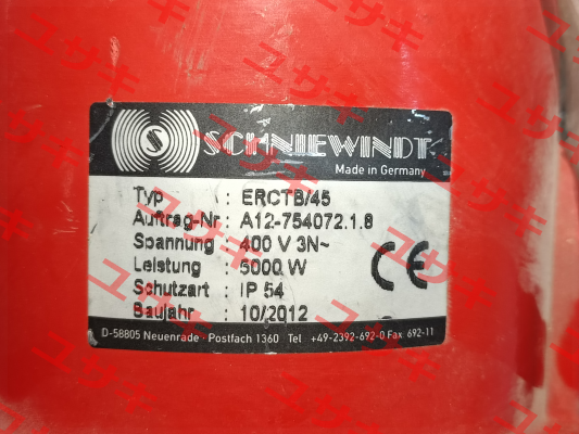 ERCTB/45 400V Schniewindt