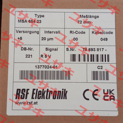 MSA 654.23 Rsf Elektronik