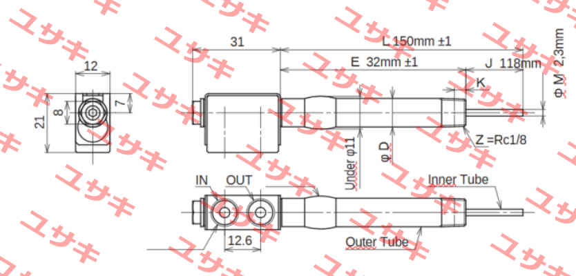 JC-KRM-10-L150-E32-J118-M2.3 Ahresty-tec