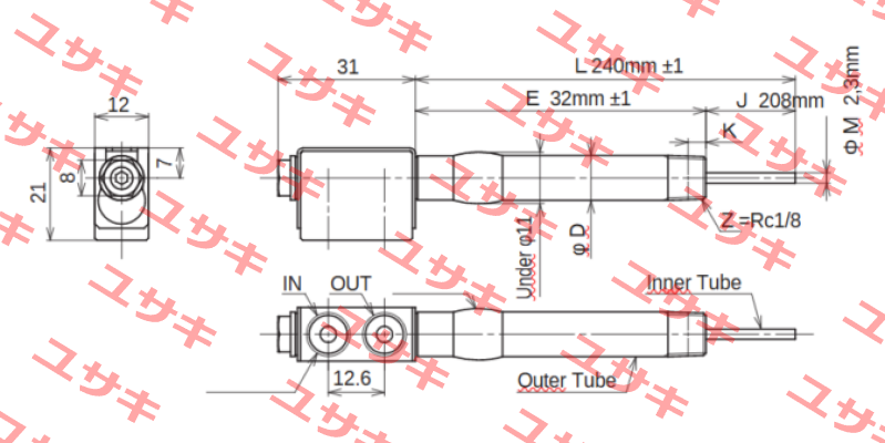 JC-KRM-10-L240-E32-J208-M2.3 Ahresty-tec