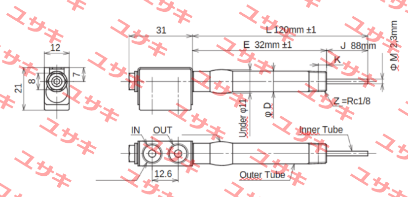 JC-KRM-10-L120-E32-J88-M2.3 Ahresty-tec