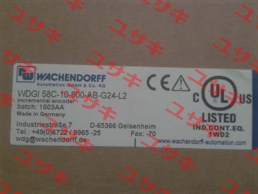 Coupling 10mmx40mm for encoder WDGI 58C-10-600-AB-G24-L2  Wachendorff