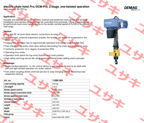 77080 080 Demag