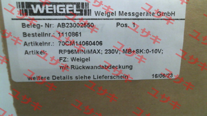 RP96MIN/MAX Weigel