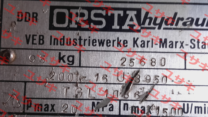 TGL 10861  200/16 U  39501 Orsta Hydraulik