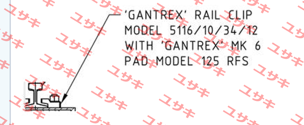 GANTREX RailLok BG10/BN fvz Gantrex