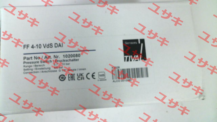 P/N: 1020080, Type FF4- 10 VdS DAI Tival-Sensors