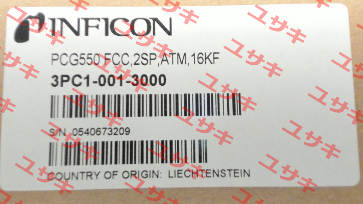 Nr. 3PC1-001-3000 Type PCG550 FCC,2SP,ATM,16KF Inficon